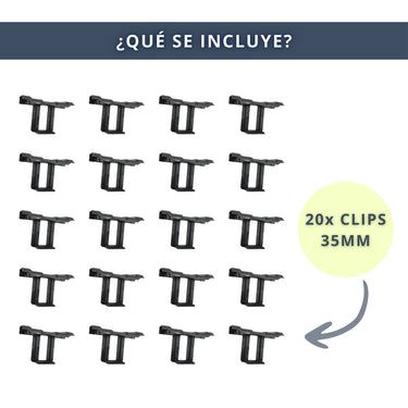 IBRIQO® Clip 35mm Drenaje Agua Paneles Solares Fotovoltaicos
